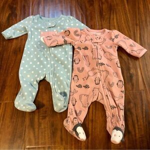 Simple Joy By Carter’s Bundle of Two Footies for Preemies